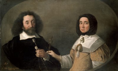 John Tradescant il Giovane e Hester, sua seconda Moglie da Emmanuel de Critz