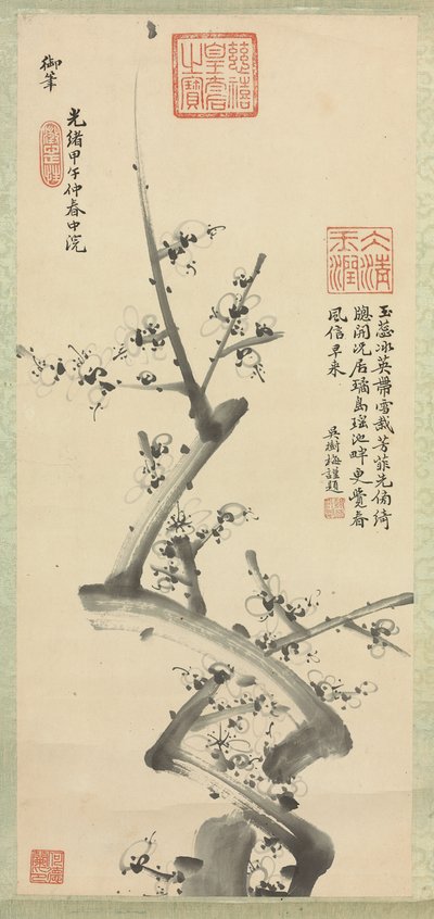 Fiori di prugna, 1894 da Empress Cixi Manchu Chinese