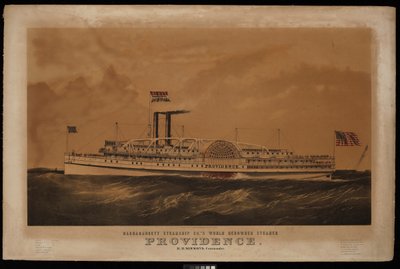 Il famoso piroscafo Providence della Narragansett Steamship Co. da Endicott Endicott