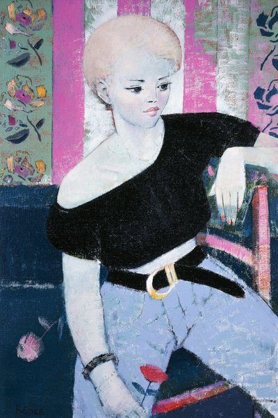 Ragazza con rosa da Endre Roder