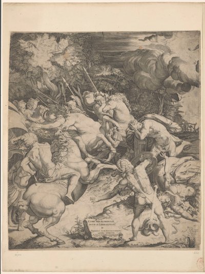 Conversione di Paolo (foglio sinistro) da Enea Vico