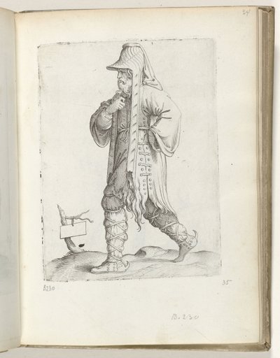 Uomo con barba (paese sconosciuto) da Enea Vico