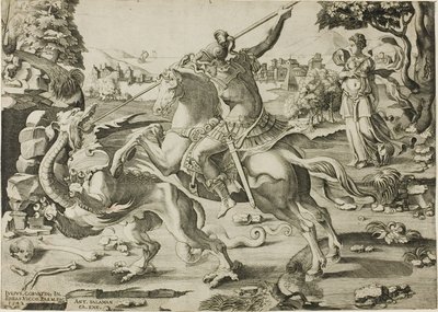 San Giorgio e il drago da Enea Vico