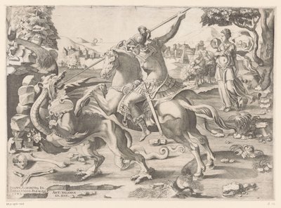 San Giorgio e il drago da Enea Vico