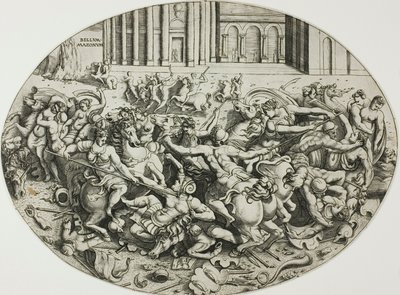 La battaglia delle Amazzoni da Enea Vico