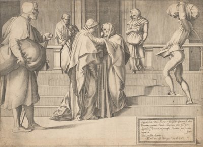 La Visitazione, 1561 da Enea Vico.