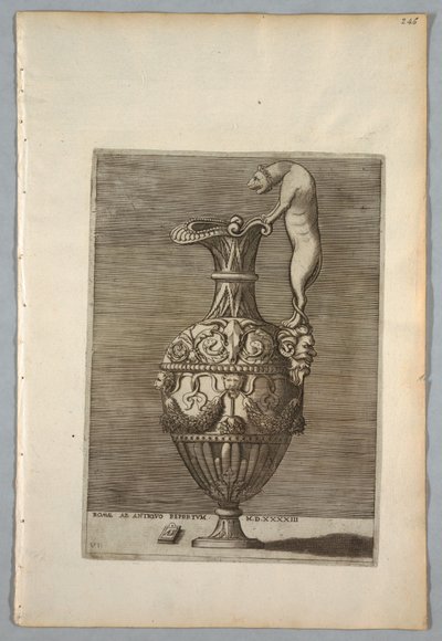 Vaso (Tavola 6 di una serie) da Enea Vico