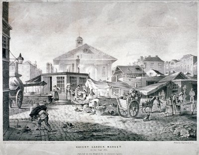 Mercato di Covent Garden, Westminster, Londra, 1815 da Engelmann and Company