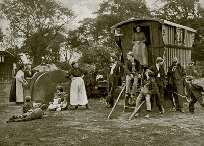 Un accampamento di zingari in Essex da English Photographer