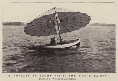 Una novità nelle vele da yacht, la barca ombrello da English Photographer