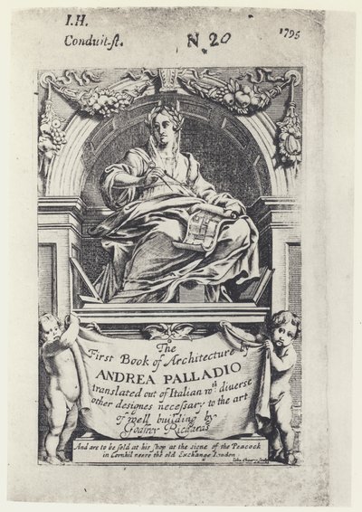 A Palladio, Il Primo Libro di Architettura, Tr G Richards 1668 da English Photographer