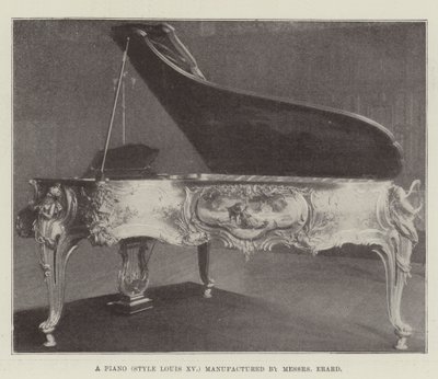 Un pianoforte (stile Luigi XV) fabbricato da Messers Erard da English Photographer