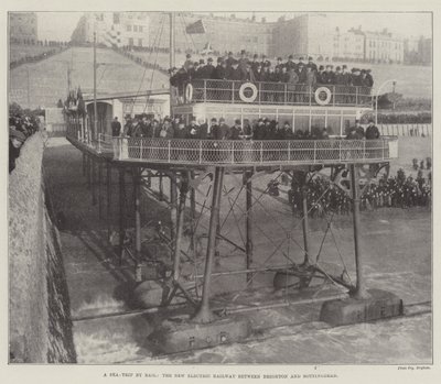 Un viaggio in mare su rotaia, la nuova ferrovia elettrica tra Brighton e Rottingdean da English Photographer