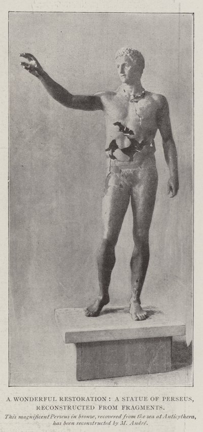 Una meravigliosa restaurazione, una statua di Perseo, ricostruita da frammenti da English Photographer