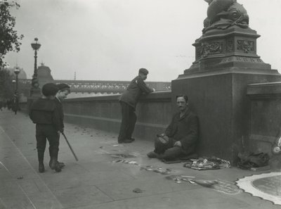 Un artista di strada sull