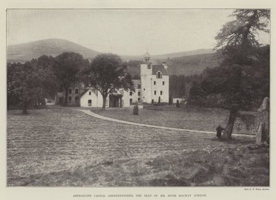 Castello di Abergeldie, Aberdeenshire, la Residenza di Mr Hugh Mackay Gordon da English Photographer