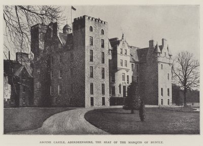 Castello di Aboyne, Aberdeenshire, la Residenza del Marchese di Huntly da English Photographer
