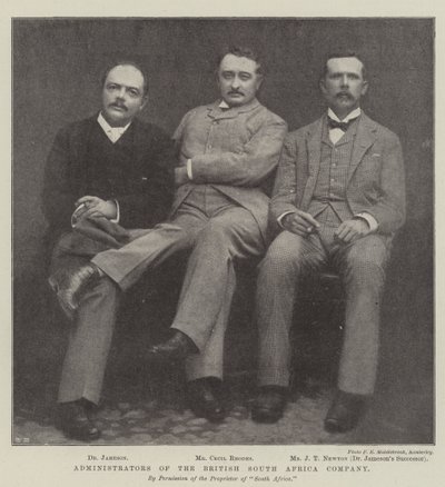 Amministratori della British South Africa Company da English Photographer