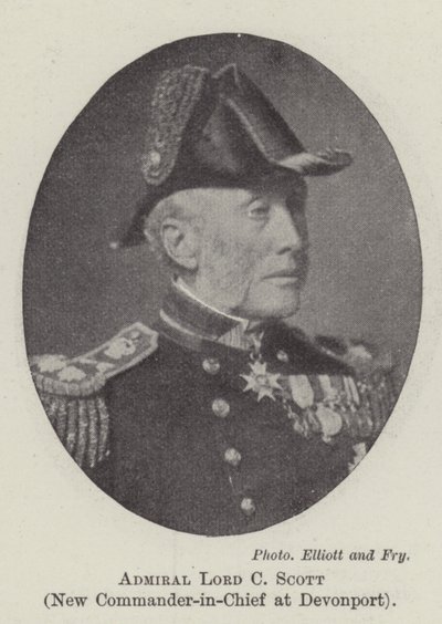 Ammiraglio Lord C Scott, Nuovo Comandante in Capo a Devonport da English Photographer