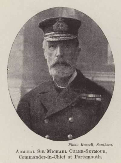 Ammiraglio Sir Michael Culme-Seymour, Comandante in Capo a Portsmouth da English Photographer