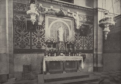 Altare della Chiesa Latina, Nazareth, sul sito della casa dove visse Cristo da English Photographer