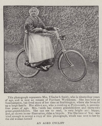 Un ciclista anziano da English Photographer
