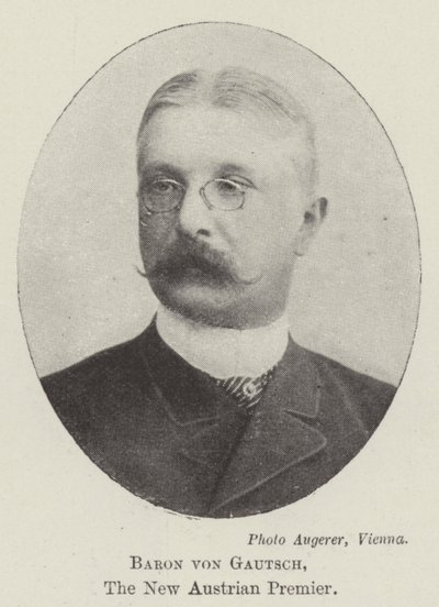 Barone von Gautsch, il nuovo Premier Austriaco da English Photographer