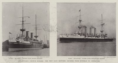 Belleville contro caldaie scozzesi, la gara di prova tra incrociatori da Spithead a Gibilterra da English Photographer