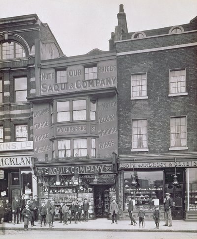 Bishopsgate, da Historic London Buildings di Alfred e John Bool (f.1850-1900) e Henry Dixon (1820-92) da English Photographer