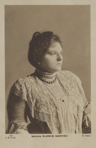 Blanche Marchesi, mezzosoprano francese da English Photographer