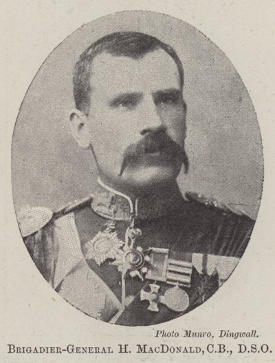 Brigadiere Generale H MacDonald, CB, DSO da English Photographer