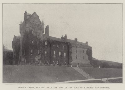 Castello di Brodick, Isola di Arran, la Residenza del Duca di Hamilton e Brandon da English Photographer