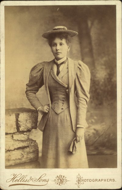 Carta da visita, ritratto di una donna da English Photographer