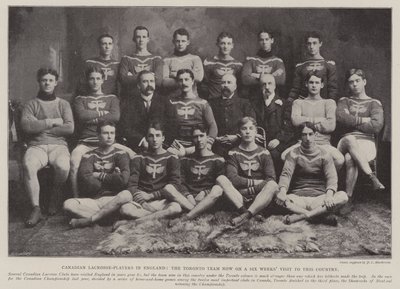 Giocatori di Lacrosse Canadesi in Inghilterra, la Squadra di Toronto in Visita di Sei Settimane in Questo Paese da English Photographer