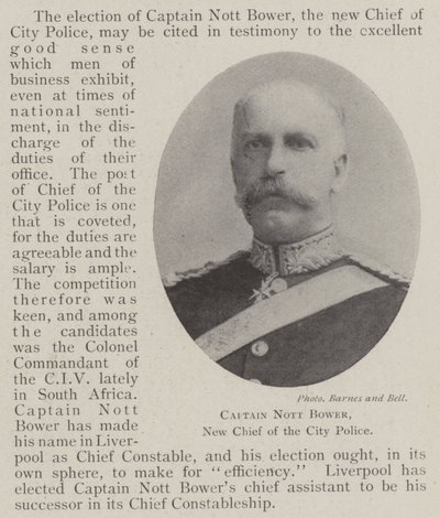 Capitano Nott Bower, Nuovo Capo della Polizia della Città da English Photographer