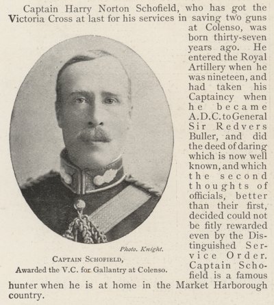 Capitano Schofield, premiato con la VC per il coraggio a Colenso da English Photographer