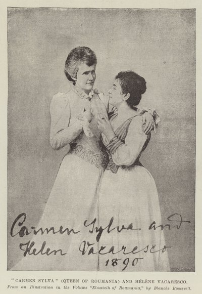 Carmen Sylva (Regina di Romania) ed Helene Vacaresco da English Photographer
