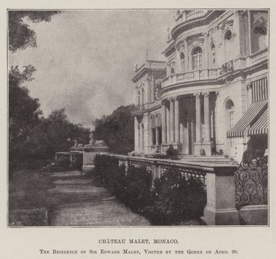 Chateau Malet, Monaco, la residenza di Sir Edward Malet, visitata dalla Regina il 20 aprile da English Photographer