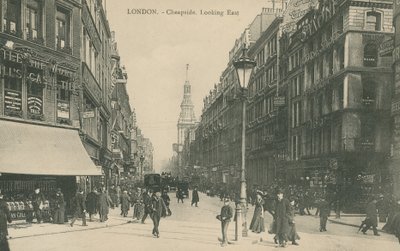 Cheapside guardando a Est, Londra da English Photographer