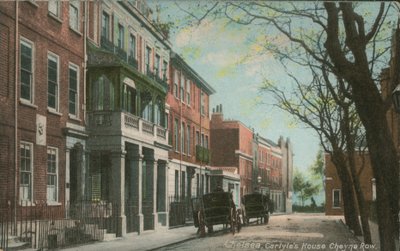 Chelsea, Casa di Carlyle Cheyne Row da English Photographer