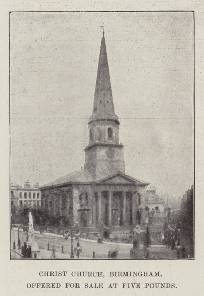 Chiesa di Cristo, Birmingham, offerta in vendita a cinque sterline da English Photographer