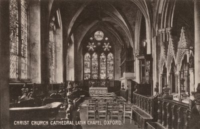Cattedrale di Christ Church, Cappella Latina, Oxford da English Photographer