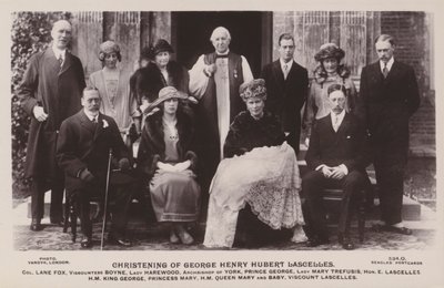 Battesimo di George Henry Hubert Lascelles da English Photographer