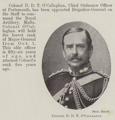 Colonnello D D T OCallaghan da English Photographer