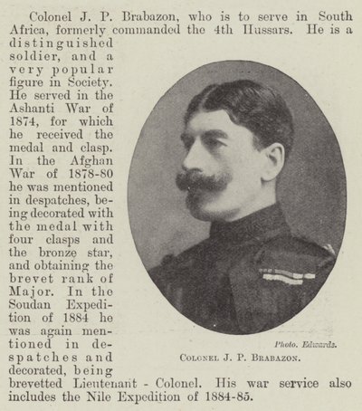 Il colonnello J P Brabazon da English Photographer