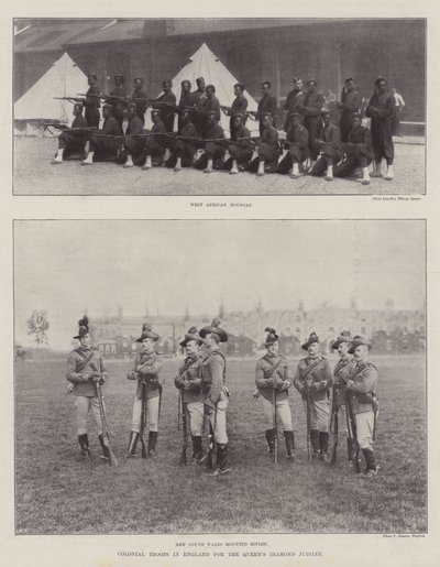 Truppe coloniali in Inghilterra per il Giubileo di Diamante della Regina da English Photographer