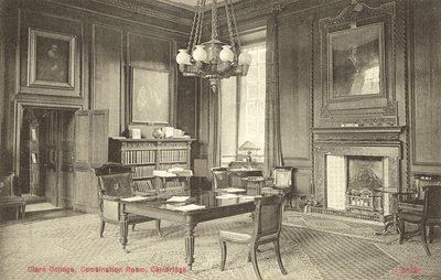 Sala delle Combinazioni, Clare College, Cambridge da English Photographer