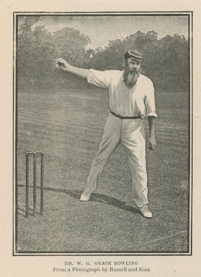 Cricketer Dr W G Grace da English Photographer