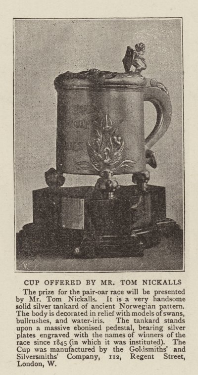 Coppa Offerta da Mr Tom Nickalls da English Photographer