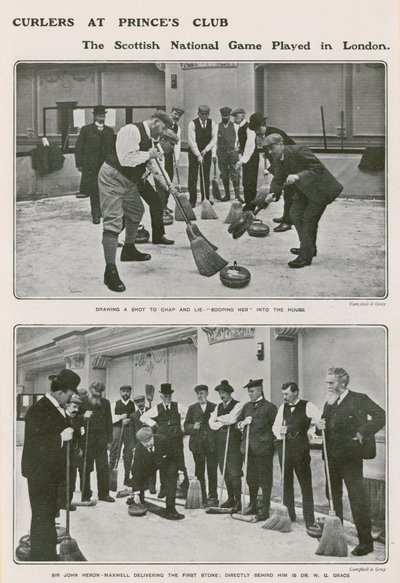 Curlers al Princes Club, il gioco nazionale scozzese a Londra da English Photographer